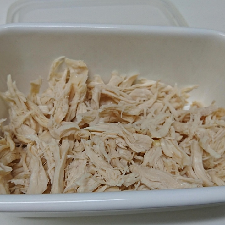 しっとりジューシーささみの常備菜 レシピ 作り方 By うさりえる 楽天レシピ